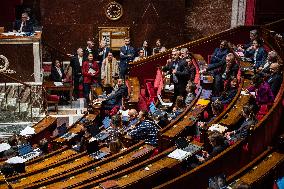 Debate In The French Parliament On Repeal Of The Pension Reform