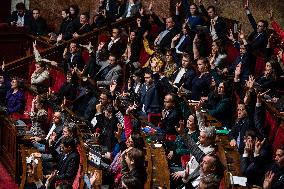 Debate In The French Parliament On Repeal Of The Pension Reform