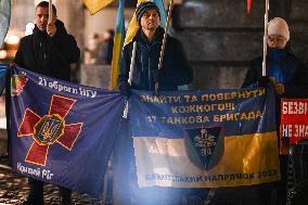 Protest In Support Of Ukraine In Krakow Continues