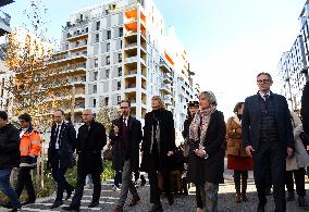 Valerie Letard Visit To Olympic Village And Ecoquartier Label Presentation - Saint-Denis