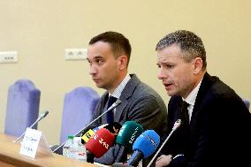 News conference of Ukrainian Finance Minister in Kyiv