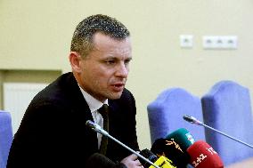 News conference of Ukrainian Finance Minister in Kyiv