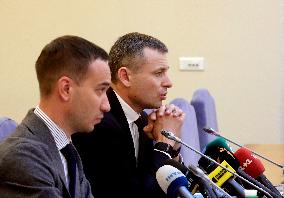 News conference of Ukrainian Finance Minister in Kyiv