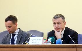 News conference of Ukrainian Finance Minister in Kyiv