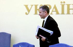 News conference of Ukrainian Finance Minister in Kyiv