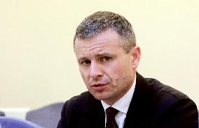 News conference of Ukrainian Finance Minister in Kyiv