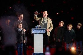 Christmas Lights Switch On In Madrid