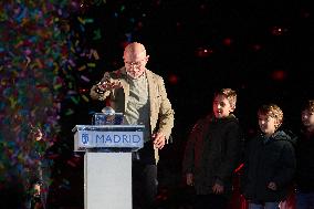 Christmas Lights Switch On In Madrid