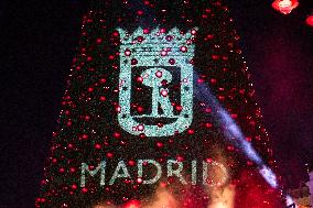 Christmas Lights Switch On In Madrid