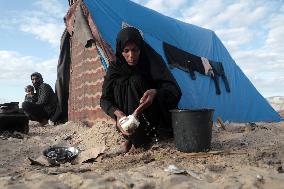 Mideast Gaza Deir Al-Balah Displaced People Life in Tent