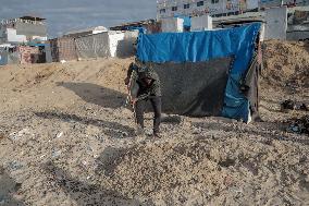 Mideast Gaza Deir Al-Balah Displaced People Life in Tent