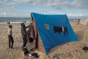 Mideast Gaza Deir Al-Balah Displaced People Life in Tent