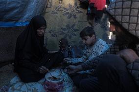 Mideast Gaza Deir Al-Balah Displaced People Life in Tent