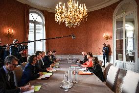 Meeting with French agricultural syndicates at the Ministry of Agriculture in Paris FA