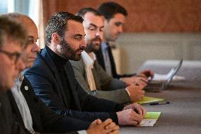 Meeting with French agricultural syndicates at the Ministry of Agriculture in Paris FA