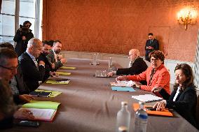 Meeting with French agricultural syndicates at the Ministry of Agriculture in Paris FA