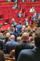 Altercation Between Two Deputies at The National Assembly - Paris