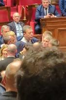 Altercation Between Two Deputies at The National Assembly - Paris