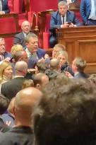 Altercation Between Two Deputies at The National Assembly - Paris