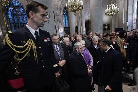 President Macron Visits Notre-Dame Cathedral One Week Before Its Reopening - Paris