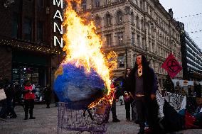 Environmental Protest Against Black Friday In Helsinki, Finland