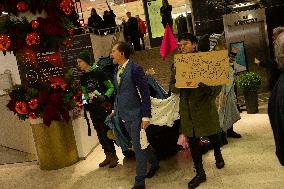 Environmental Protest Against Black Friday In Helsinki, Finland