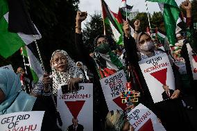 International Day Of Solidarity With The Palestinian People Rally In Jakarta