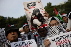 International Day Of Solidarity With The Palestinian People Rally In Jakarta