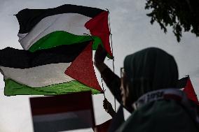 International Day Of Solidarity With The Palestinian People Rally In Jakarta