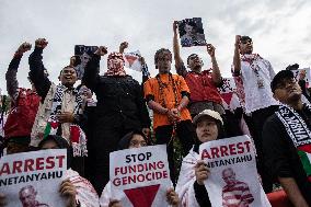 International Day Of Solidarity With The Palestinian People Rally In Jakarta