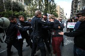 Israeli Activists Protest Against Israeli Attacks On Gaza