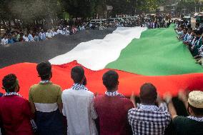 March For Palestine In Dhaka