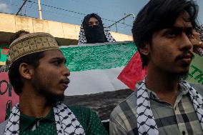 March For Palestine In Dhaka