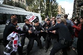 Israeli Activists Protest Against Israeli Attacks On Gaza