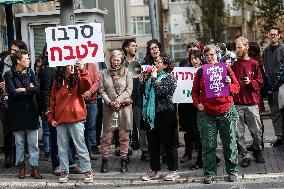 Israeli Activists Protest Against Israeli Attacks On Gaza