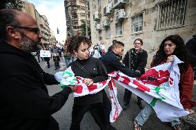 Israeli Activists Protest Against Israeli Attacks On Gaza