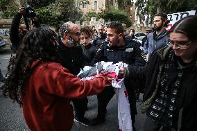 Israeli Activists Protest Against Israeli Attacks On Gaza