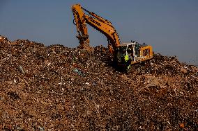 DANA Debris Accumulate In Quarry - Spain