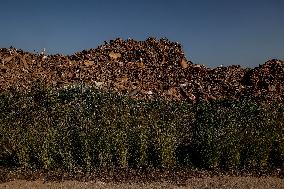 DANA Debris Accumulate In Quarry - Spain