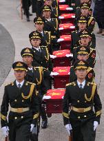 Chinese Soldiers’ Remains Burial Ceremony - China