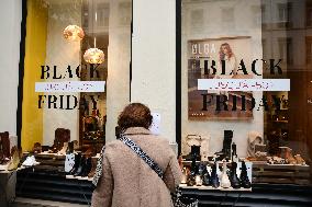 Person And Black Friday In Lyon