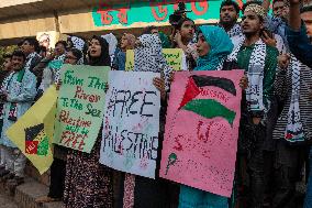 International Solidarity Day With Palestine Observed At DU