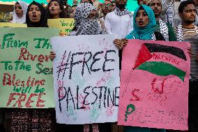 International Solidarity Day With Palestine Observed At DU