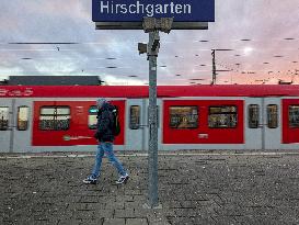 Suburban Train Station Munich