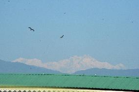 Mount Kangchenjunga Is Seen From Siliguri