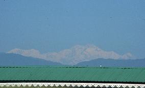 Mount Kangchenjunga Is Seen From Siliguri