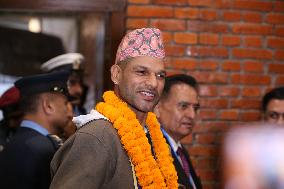 Shikhar Dhawan Arrives Nepal To Play In NPL (Nepal Premier League)