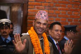 Shikhar Dhawan Arrives Nepal To Play In NPL (Nepal Premier League)