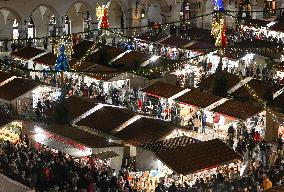 Christmas Market In Krakow's UNESCO Market Square