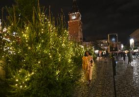 Christmas Market In Krakow's UNESCO Market Square